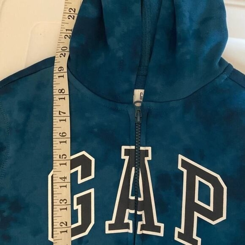 Gap Kids Hoodie Boys Small Tie Dye Full Zip Logo Sweatshirt Skater School - Picture 5 of 8